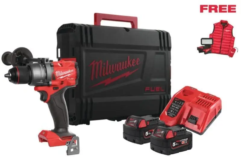 Milwaukee M18 FPD3MC-502X FUEL slagboormachine set - Favoriet van klanten