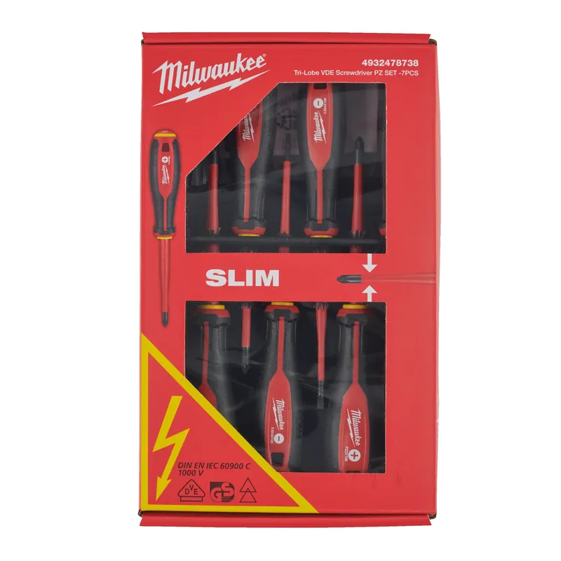 Deal - Milwaukee Tri-Lobe VDE PZ Schroevendraaierset - 7-delig