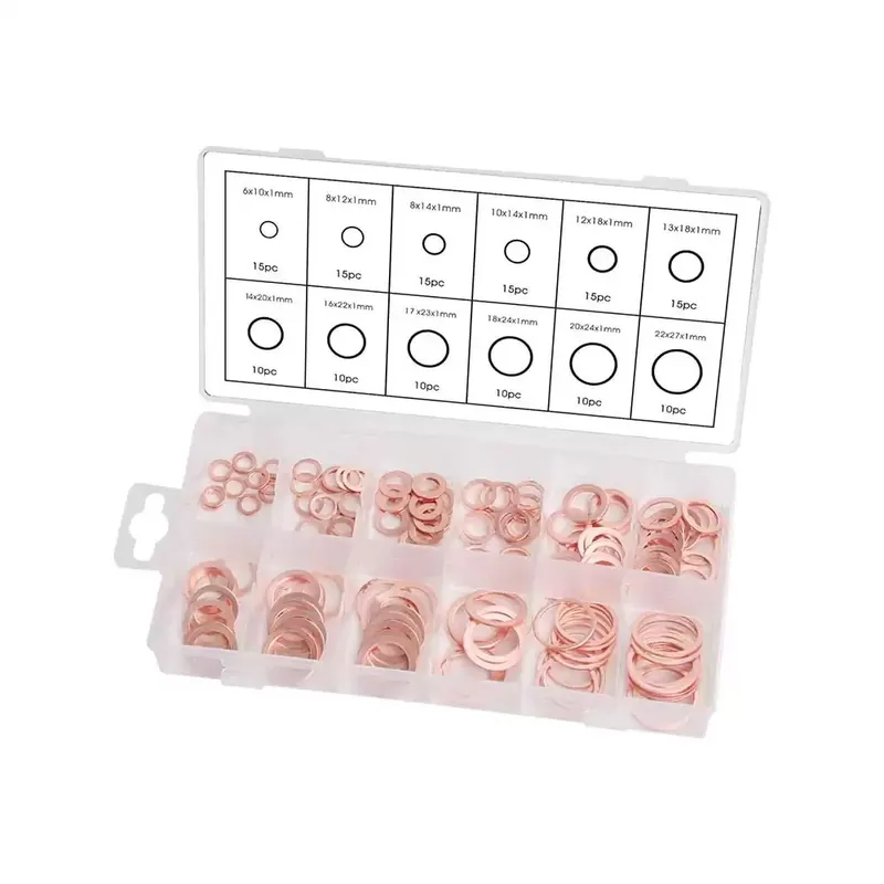 FD-6090 Koperringen assortiment (150 delig) - Op voorraad