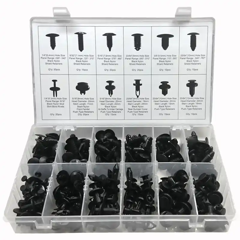 Voordeelprijs - FD-0010 Bekledingclips assortiment 192-delig