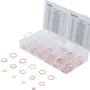 BGS-8144 Koperen afdichtringen voor oliecarter Inch Maten 75 stuks. - Bespaar nu