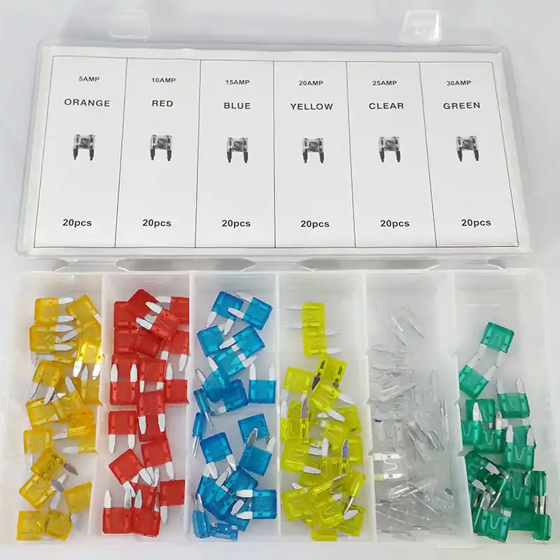 Voordelig - FD-6059 Mini steekzekeringen assortiment (120 delig)