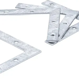Bespaar nu - BGS 80921 Hoekplaten 75 x 75 x 12 mm 4 stuks