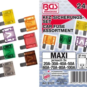 BGS-8127 Zekeringen assortiment Maxi 24-delig | Uitverkoop