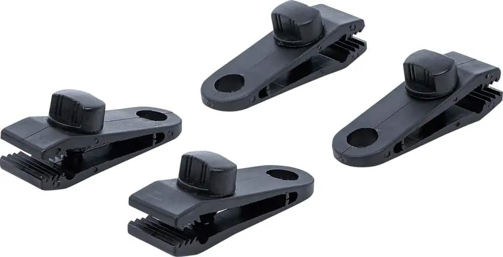 BGS 80728 Afdekzeil clips 4 stuks - Topkwaliteit