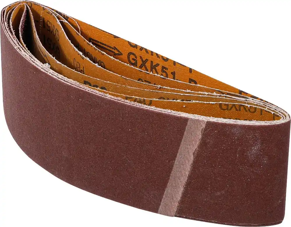Actie - BGS 80822 Schuurband voor bandslijpmachine 75 x 533 mm K 40 – 60 – 80 – 120 – 240 5-delig