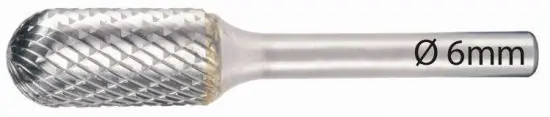 734228 Stiftfrees 6mm, vorm C, kopdikte 12mm - Klaar voor verzending