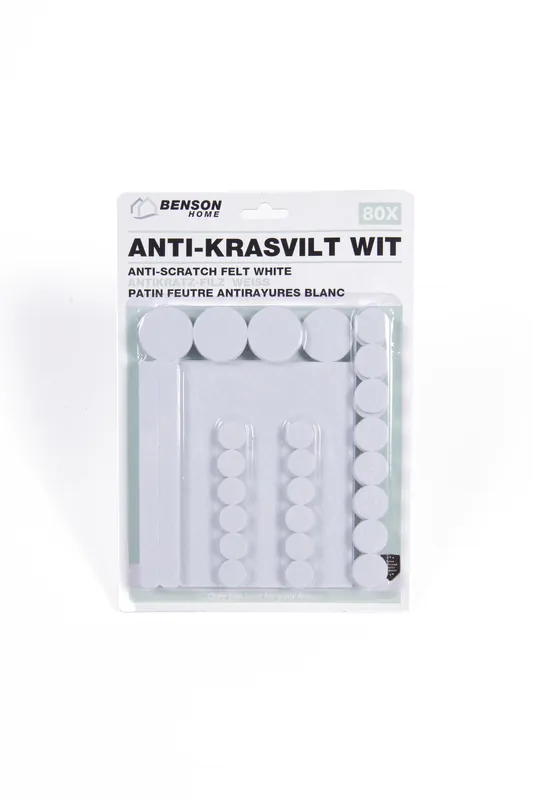 Laatste stuks | Benson Antikrasvilt set 80 dlg wit