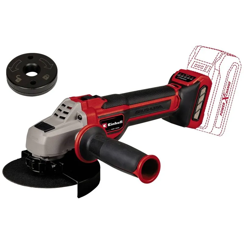 Nog maar een paar beschikbaar - Einhell Accu Haakse Slijper TP-AG 18/125 CE Q Li - Solo