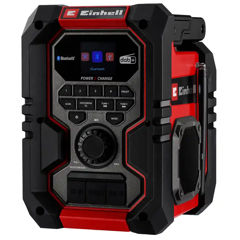 Bespaar nu - Einhell Bouwradio TE-CR 18 Li DAB+/FM/BT - Solo