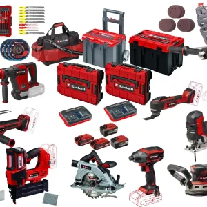 Einhell PRO-SET 6 Professional Accu Combiset 27 delig | Beperkte voorraad