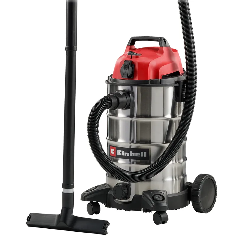 Beste prijs | Einhell TC-VC 3055 SA – Nat-/Droogzuiger – 30L – 900W – RVS Tank met Stopcontactfunctie