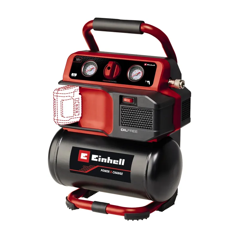 Korting - Einhell TE-AC 18/75 Li OF Solo - Accu Compressor - Power X-Change