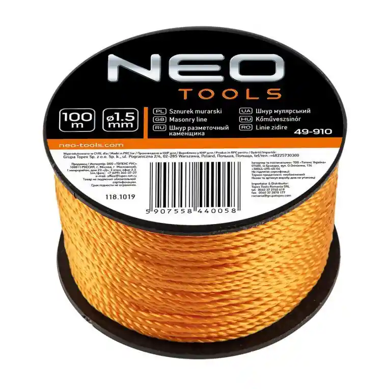 NEO Metseltouw 100M1 - 1,5mm - Direct beschikbaar