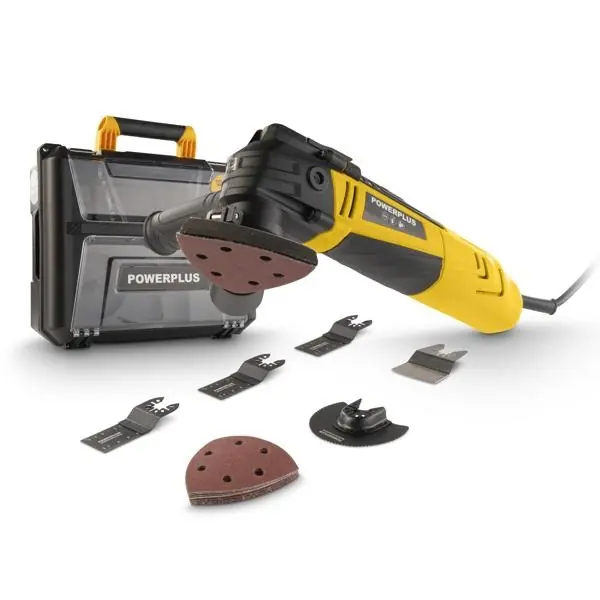 Laatste stuks | PowerPlus Oscillerende Multitool 300W – incl. 16 accessoires