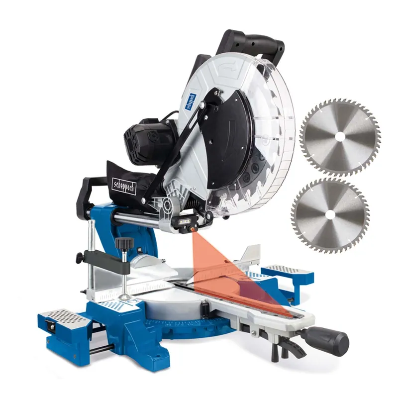 Rechtstreeks van de fabrikant | Scheppach Kapzaag HM140L - 2000W