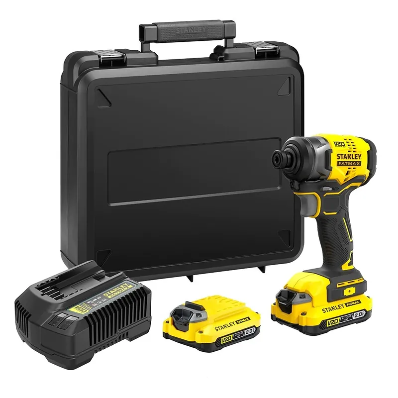 Zeer goed beoordeeld | Stanley Accu-Slagschroevendraaier V20 SFMCF810D2K - Incl. 2x Accu, lader & koffer