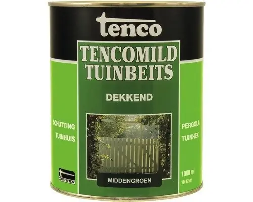Tenco Tencomild Dekkend Middengroen - Tuinbeits - 1 Liter - Hoog gewaardeerd