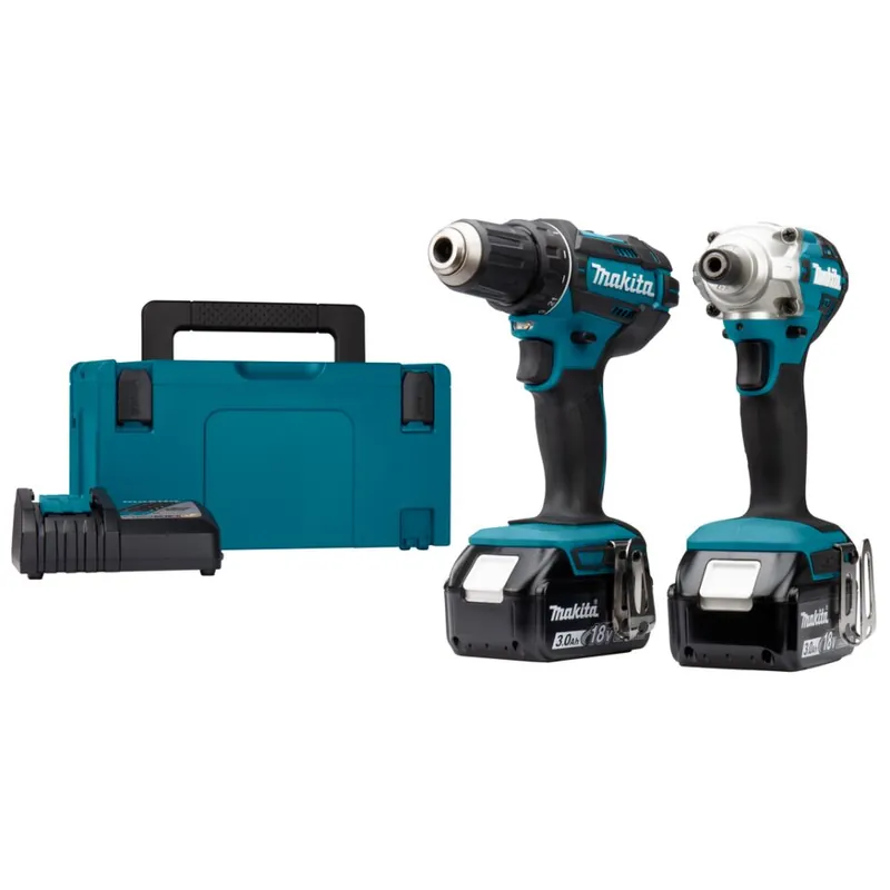 Actie - Makita DLX2339J 18 V Combiset voor schroeven en boren in hout