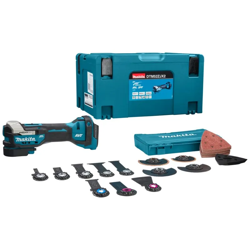 Makita DTM52ZJX2 18 V Multitool - Premiumkwaliteit