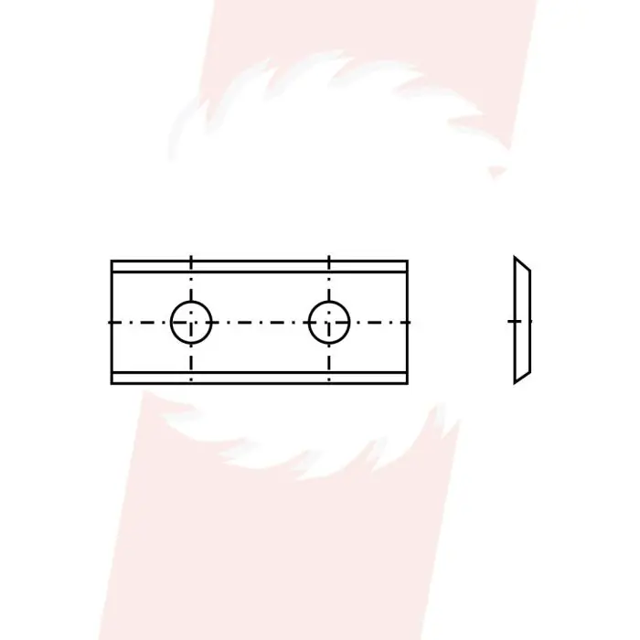 Wisselmes 25x12x1,5mm 35° Z=2 | Snelle levering