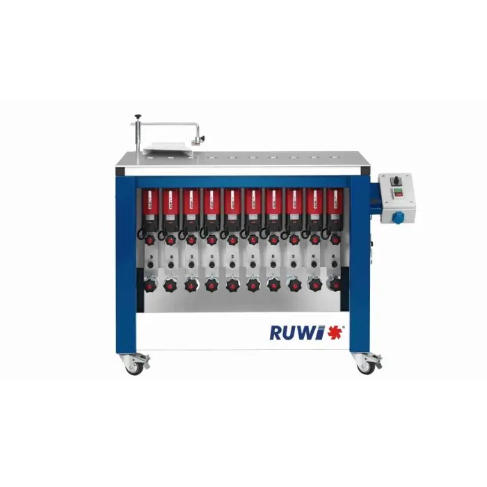 Speciale aanbieding - RUWI Type L basis 10 Onderfreesmachine met 10 aandrijving, tafel 1070 x 500 met transportwielen