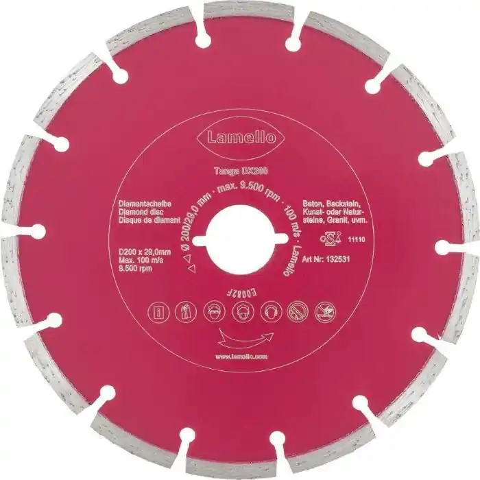 Bestel nu | Lamello Diamantschijf Tanga Dx200, ⌀ 200 x 2,4 mm
