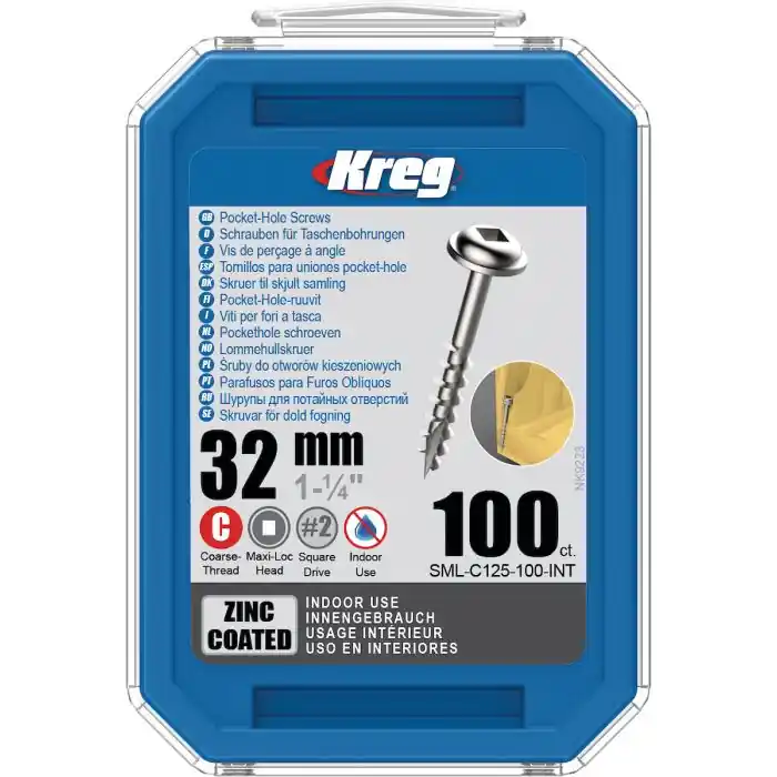 Alleen vandaag | Kreg Pocket-Hole Schroeven 32mm verzinkt Grof Draad (100 st.)