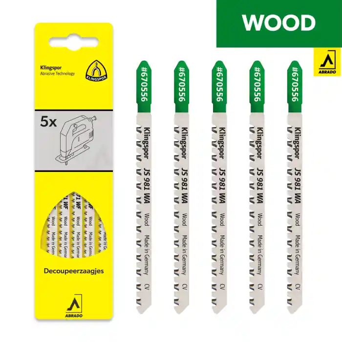 Bestelbaar | Klingspor - Decoupeerzaagbladen voor Hout - JS 981 WA - 100 mm - Extra Strong