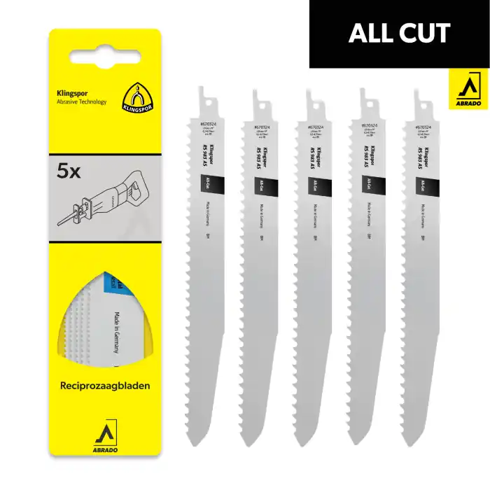 Eenvoudig retourneren | Klingspor - Reciprozaagblad - RS 983 AS - 230 mm - Hout & Kunststof