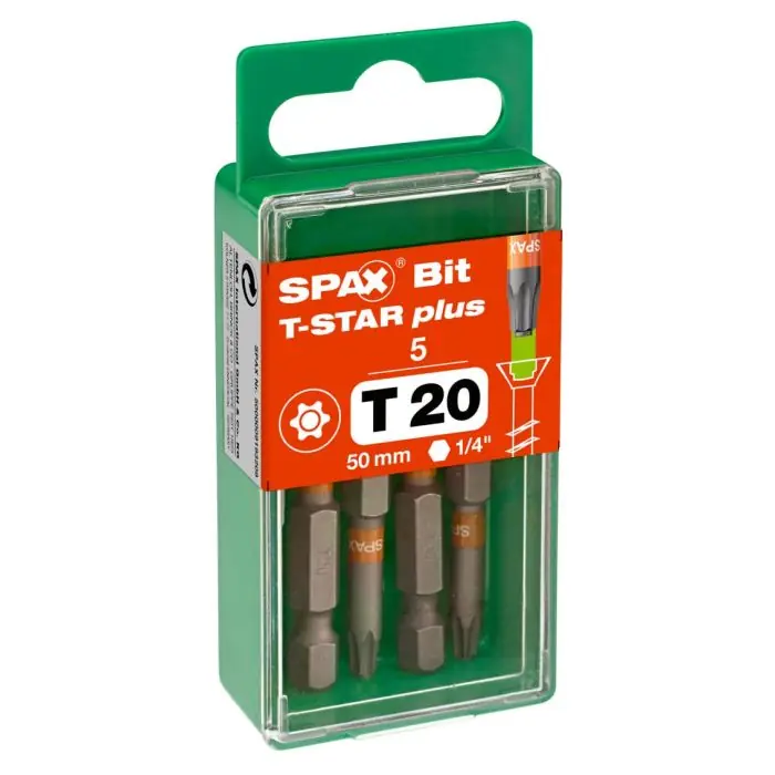Flitsaanbieding | Spax Bitset T-Star Plus T20 50mm S 5 st.