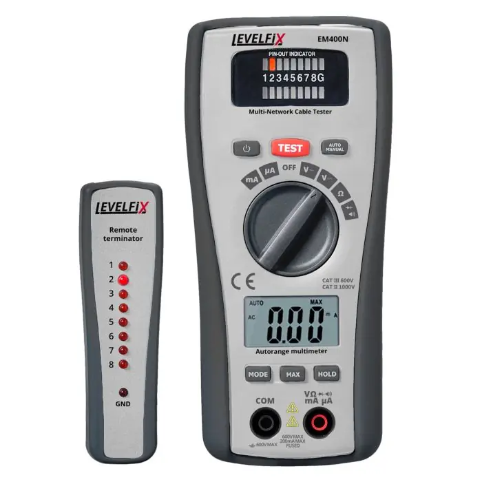 Erg populair | Metofix - EM400N voltmeter - 2-in-1 lan-tester en multimeter