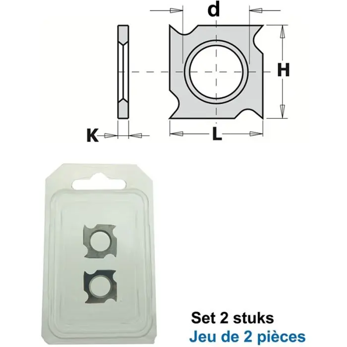 Alleen vandaag - CMT - Groeftand HWM (per 2 st.) - L=18x18x3,7 - Z4 KCR08 / S1920 - 2 stuks