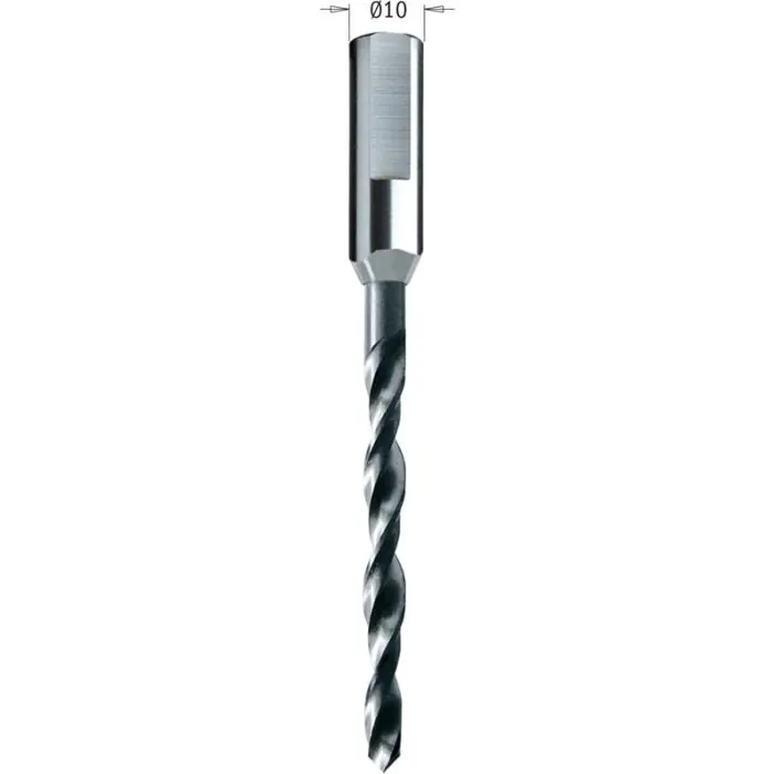 Zeer goed beoordeeld | CMT - HSS boren voor ANUBA® - paumellescharnieren - D=7,7mm d=6mm - I=15mm LT=95mm - S=10X35 Z2 - RH (rechtsdraaiend) HSS