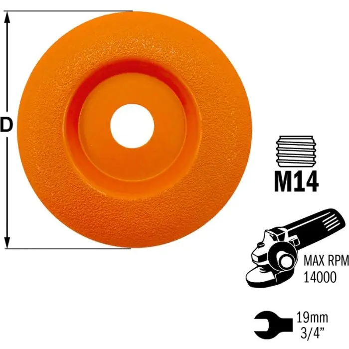 Voordelig | CMT - Vlakke schuurpad voor meervoudig gebruik - DP - D=115mm - Max 14.000 tr/min