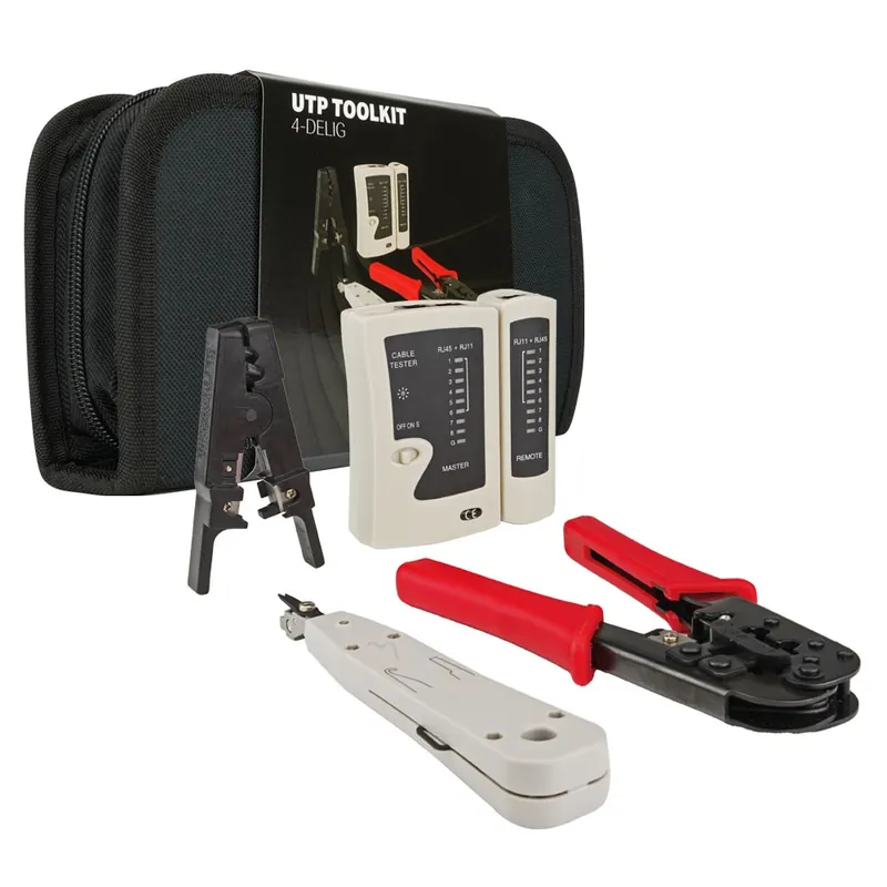 EMhub netwerkkabel UTP toolkit inclusief tester en LSA tool | Actie