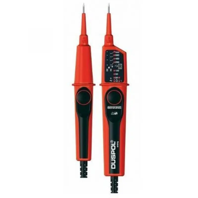 Benning analoge tweepolige spanningstester 12-1000V met led indicatie - Aanbieding