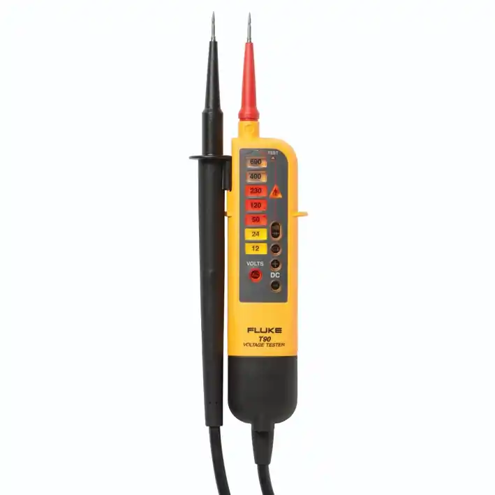 Bespaar meer | FLUKE tweepolige spanningzoeker FLUKE-T90 12-690V met weerstandtestbereik 0-400ohm
