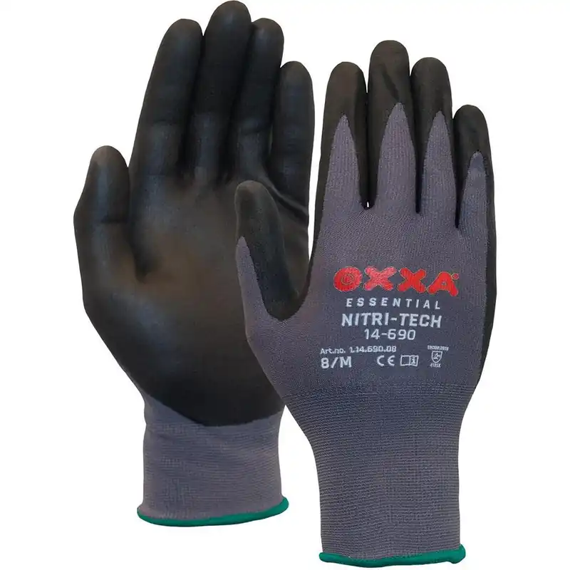 Rechtstreeks uit de fabriek - OXXA Nitri-Tech 14-690 nylonhandschoen met nitril foam coating - maat 10