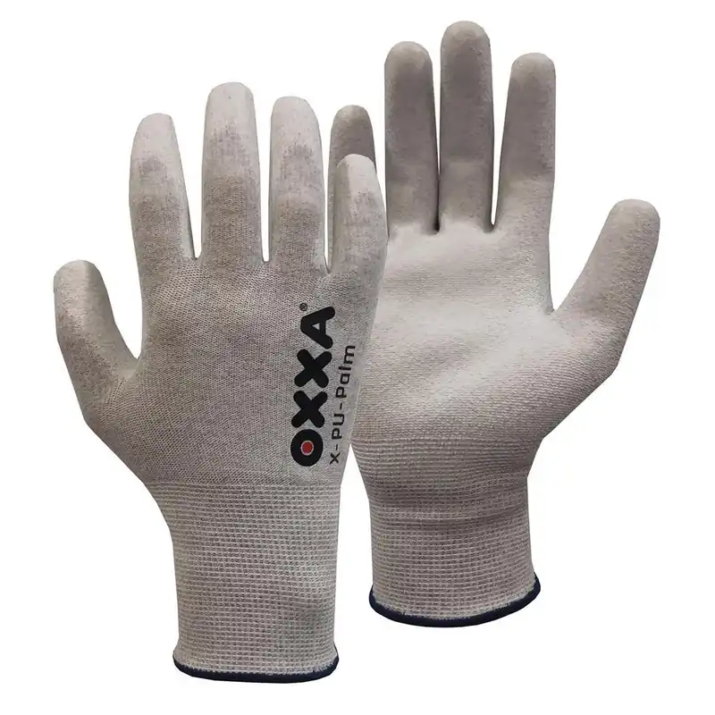 OXXA X-PU-Palm 14-103 ESD antistatische nylon handschoen met koolstofvezel - maat 10 - Klantfavoriet