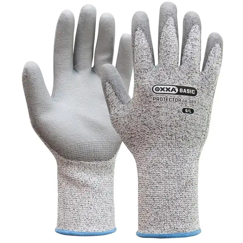 Spoedlevering | OXXA Protector snijbestendige werkhandschoen polyester glasvezelversterkt handpalm gecoat maat 10