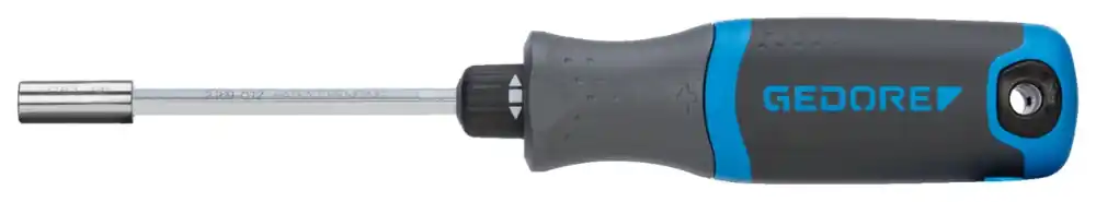 Bespaar nu - GEDORE bitschroevendraaier met ratelfunctie 1/4" incl bitset 13-delig