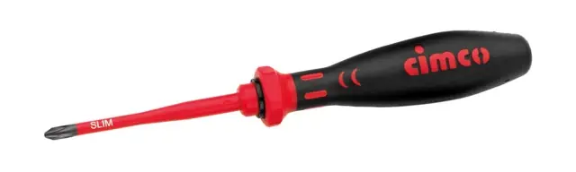 Cimco kruiskopschroevendraaier SLIM PH1 1000V VDE 165mm - Bestelbaar