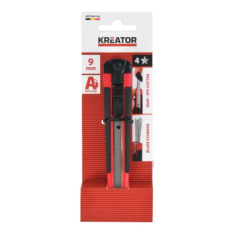Aanbieding loopt bijna af | Kreator afbreekmes kunststof/metaal 9mm met slot en autoretour