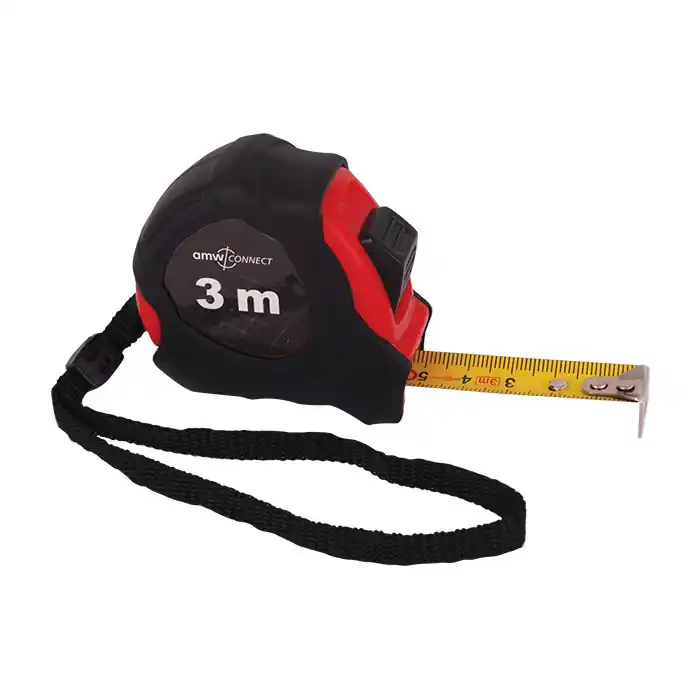 Alleen vandaag - AMW rolbandmaat met rem 3m x 16mm