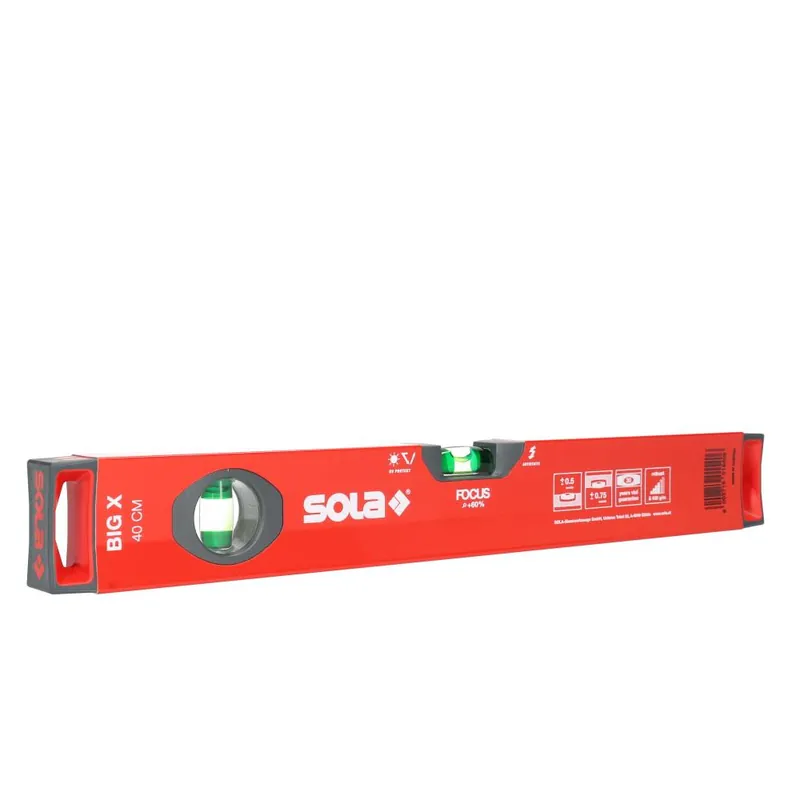 Sola waterpas aluminium kokerprofiel 400mm BigX40 | Speciale aanbieding