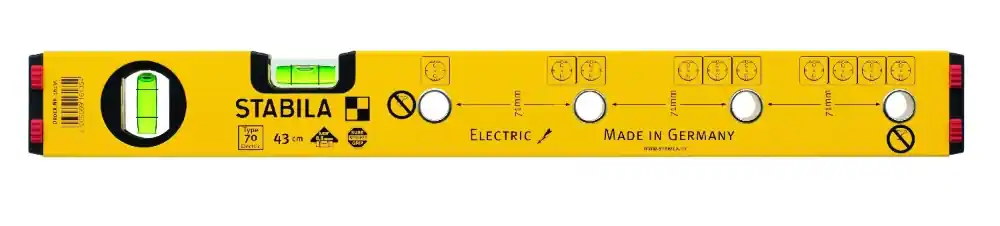 Aanrader - Stabila 70 Electric waterpas voor inbouwdozen 43cm