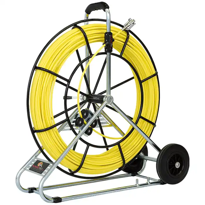 Runpotec profi-set glasvezel trekveer Ø 9mm RTG12 50m incl. haspel - Voordelig
