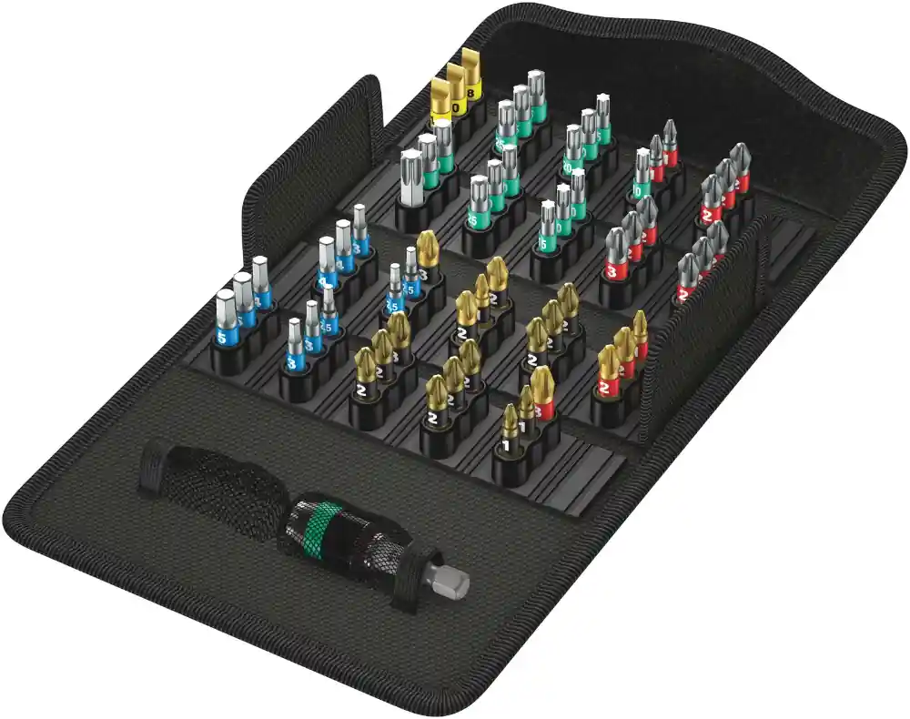 Wera bitset bit-safe 61 bitorsion 1 - 61‑delig | Bespaar meer