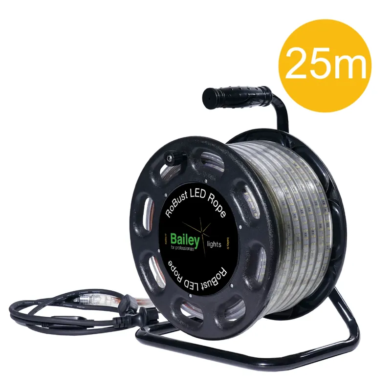 Bailey RoBust LED rope plus 12W/m 1200lm/m 180LEDs/m 6500K IP65 - 25 meter op haspel - Online bestelbaar